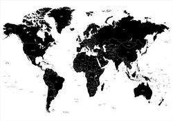 WorldMap White | PLAKAT