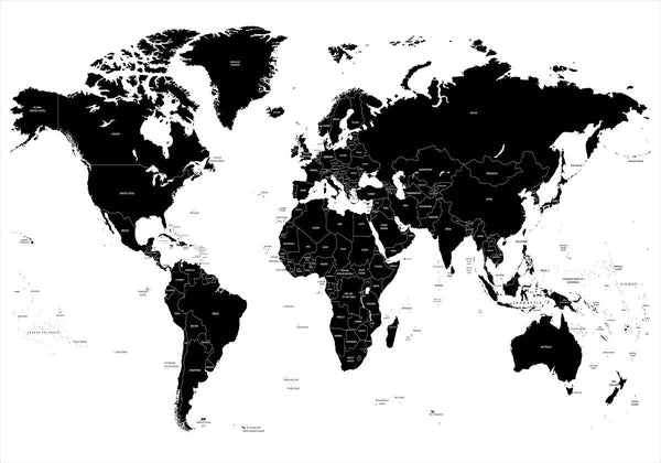 WorldMap White | Poster