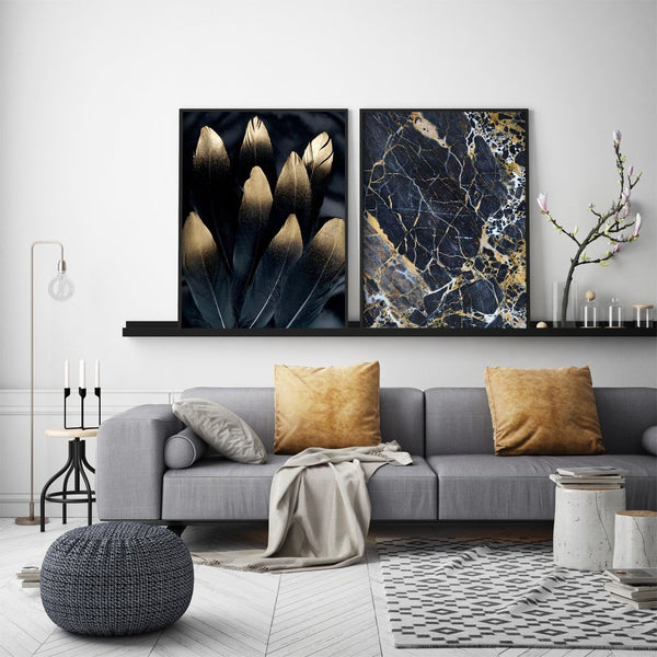 Black Marble | Poster board