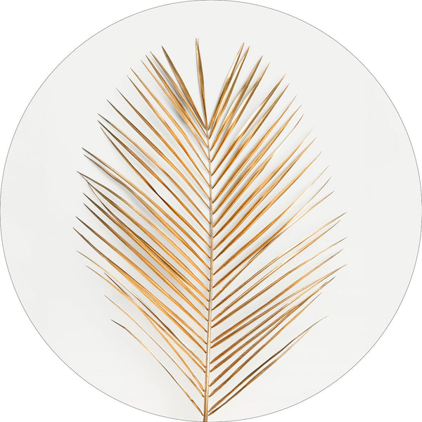 Palm Leaf Gold | Circle Art