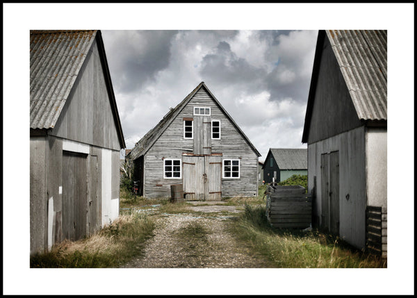 Cosy cabins | FRAMED PRINT