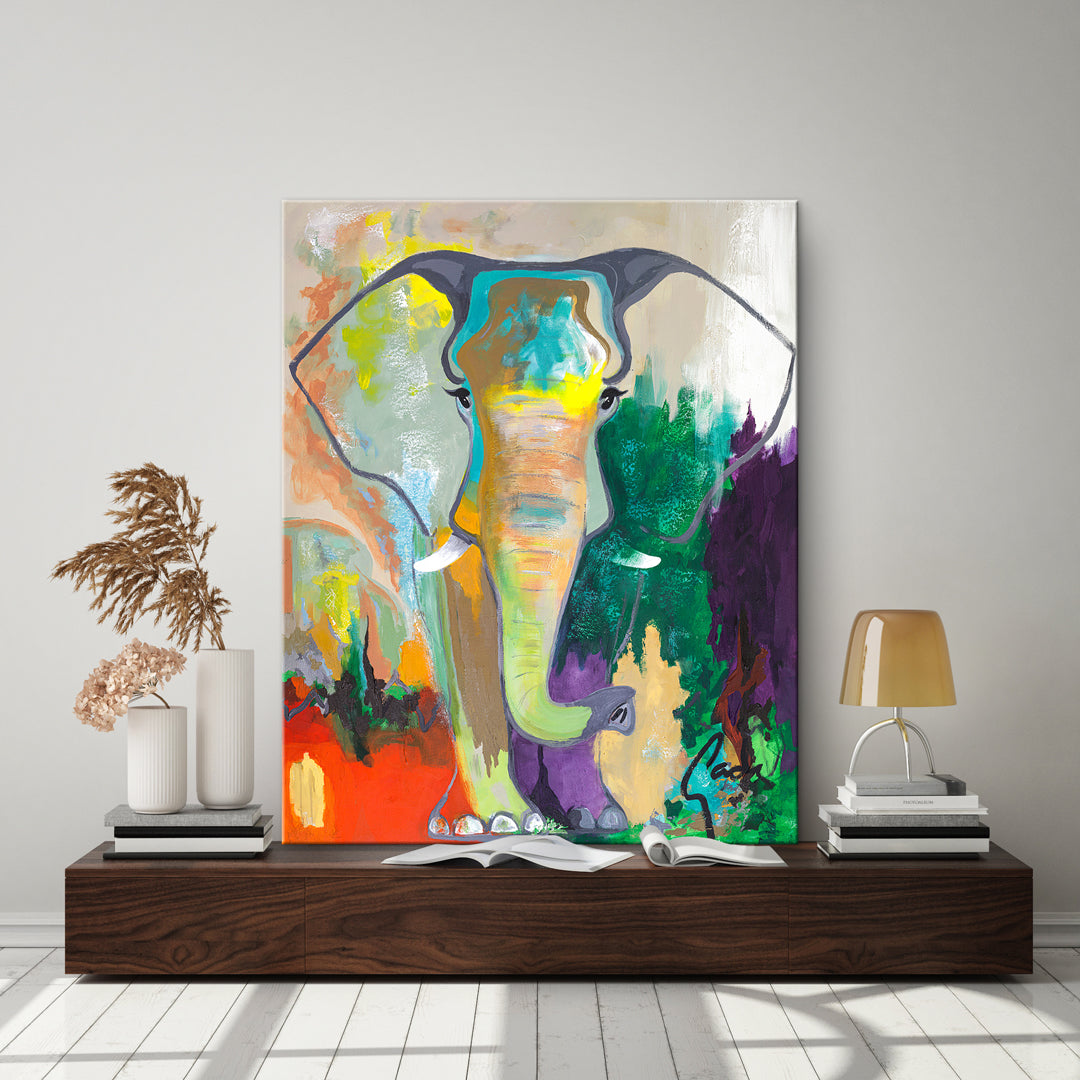 Gade / Elephant Dream | Handgemaakt schilderij