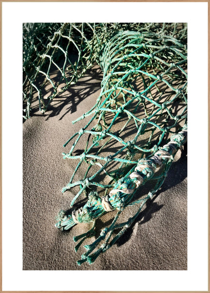 Net in sand | FRAMED PRINT