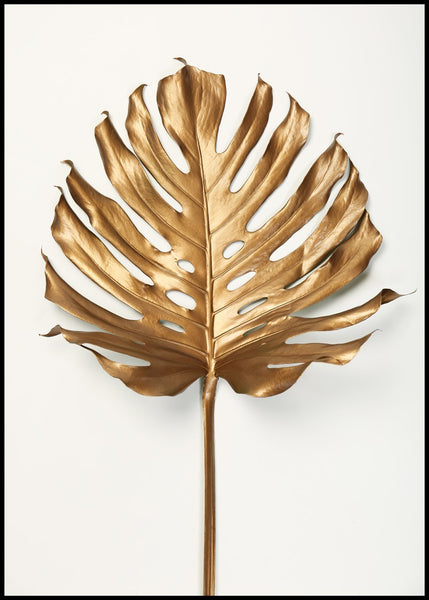 Monstera Gold Leaf | Poster board