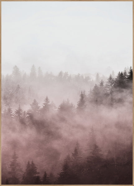 Foggy rood | Poster