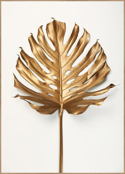 Monstera Gold Leaf | Poster board