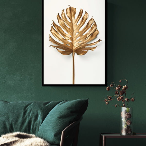 Monstera Gold Leaf | PLAKAT