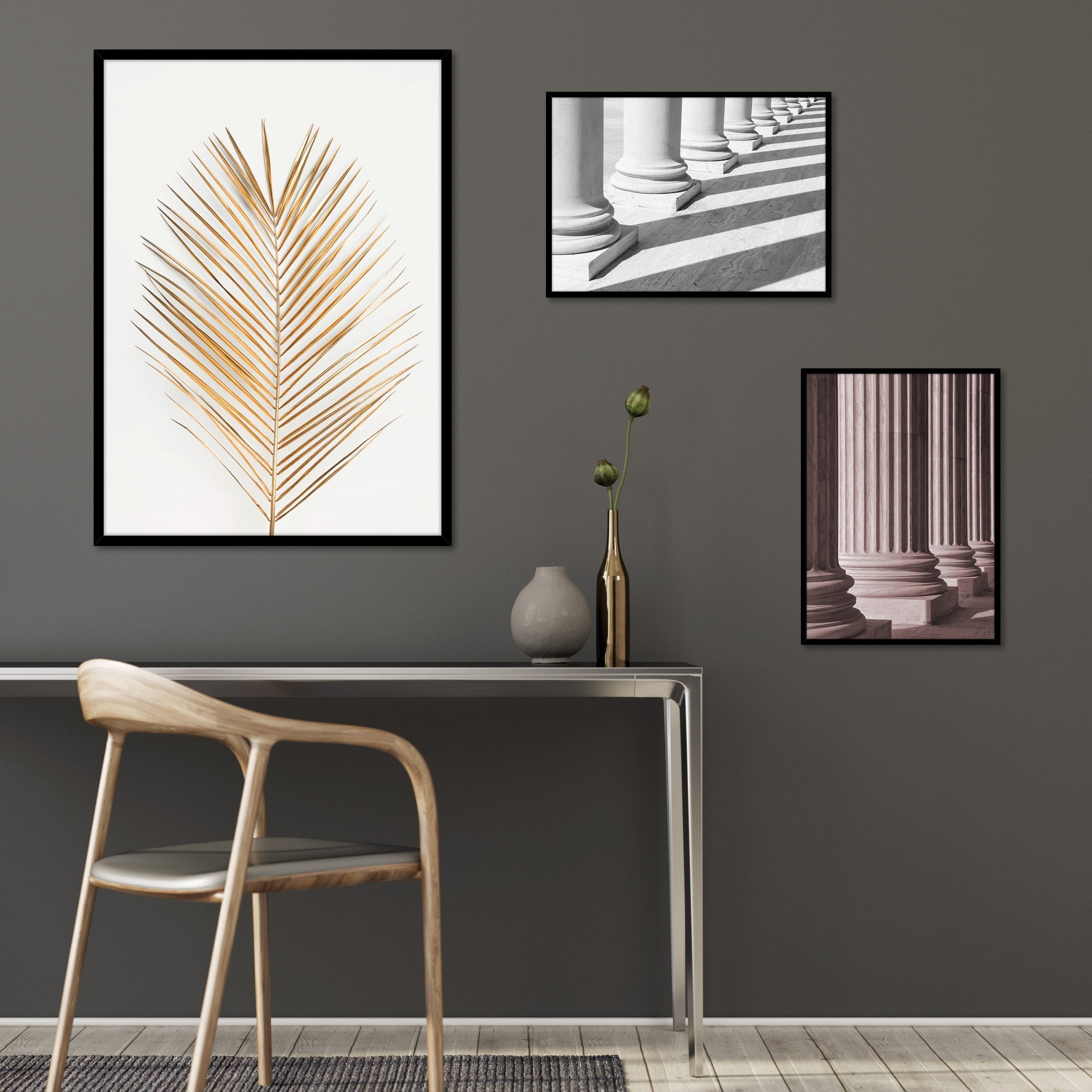 Palm Leaf Gold | Poster