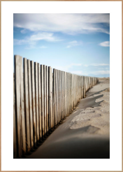 Sand behind bars | FRAMED PRINT